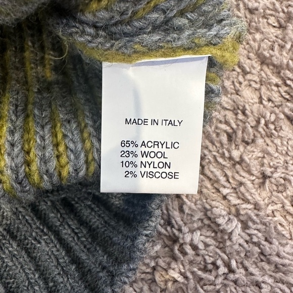 Chiaramente Made in Italy Wool Blend Striped Sweater Women’s Size Small - Picture 7 of 7